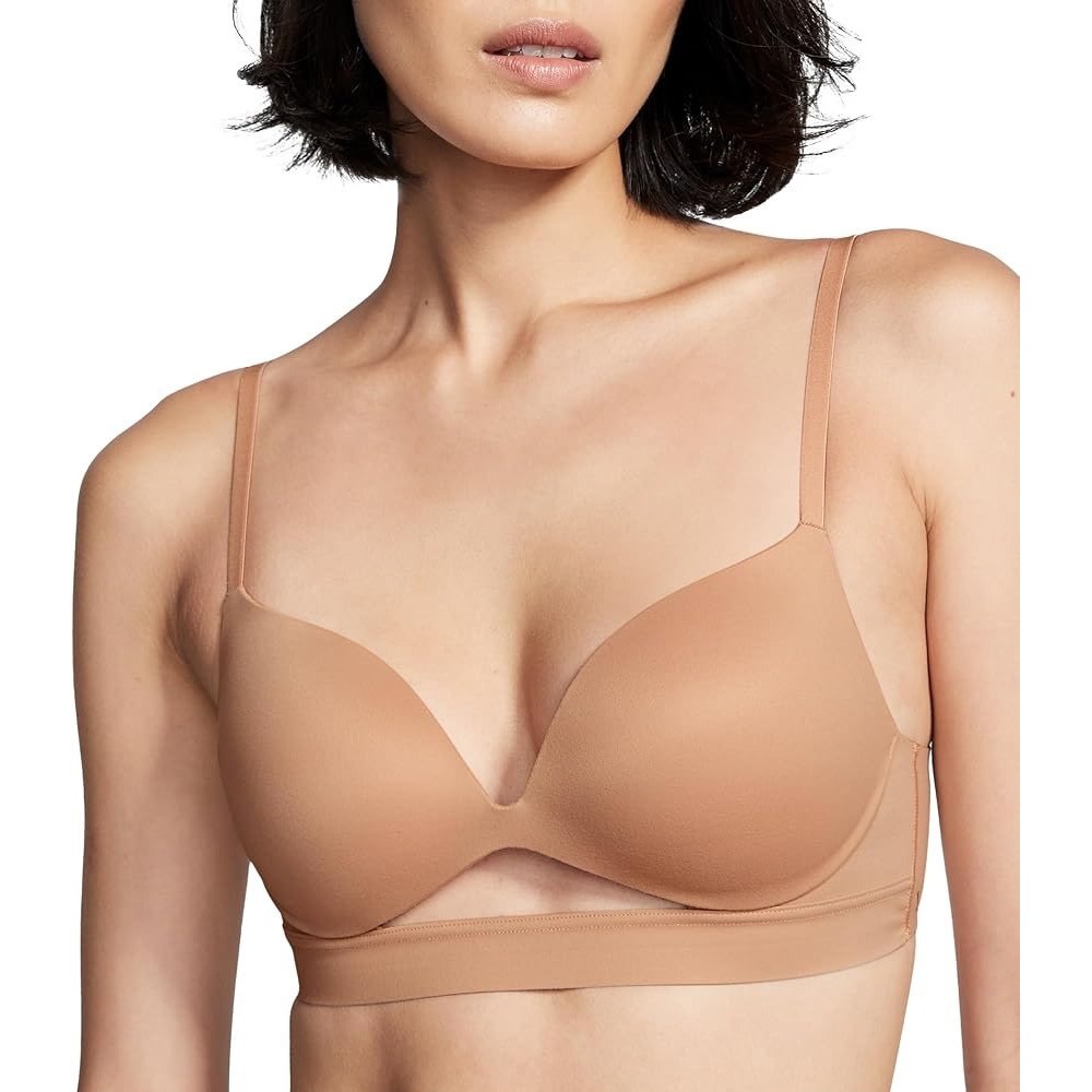 Victoria's Secret Bra Incredible Padded No Wire Pushup Beige Tan Nude 32B